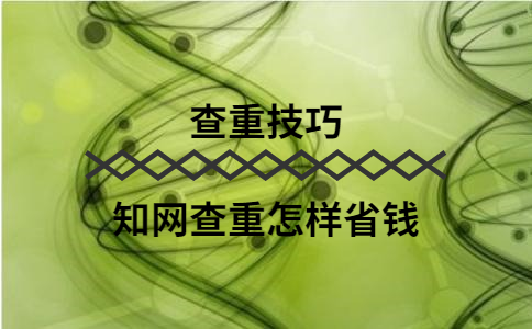 學術查重怎樣省錢