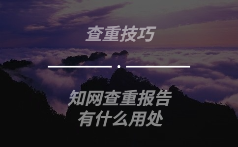 據說學術查重結束會提供幾份報告，都有什么用處